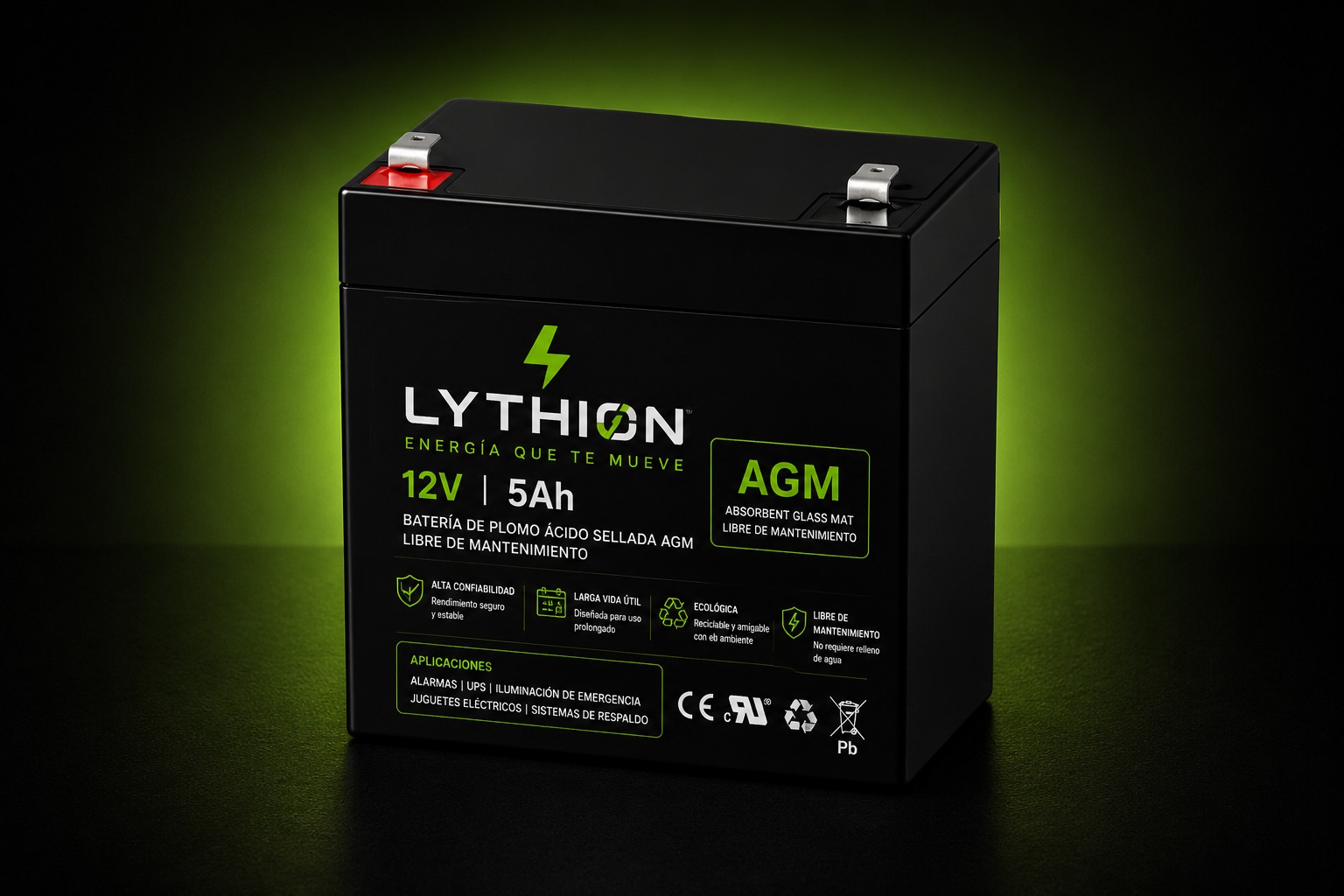 Batería Lythion LY5-12 · 12V 5Ah AGM